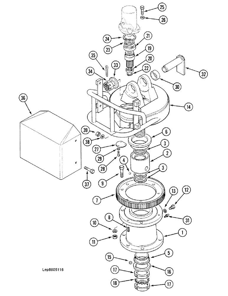 Схема запчастей Case 688C - (8G-154) - TURNING JOINT (07) - HYDRAULIC SYSTEM