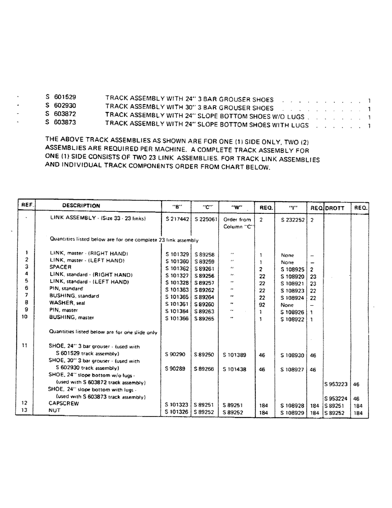 Схема запчастей Case 40YC - (016A) - TRACKS, SHOES, LINKS AND PINS (CONT.) (04) - UNDERCARRIAGE