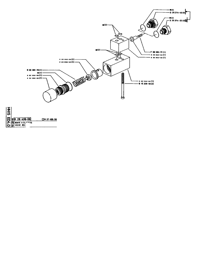 Схема запчастей Case 90BCL - (295) - VALVE BOX (07) - HYDRAULIC SYSTEM
