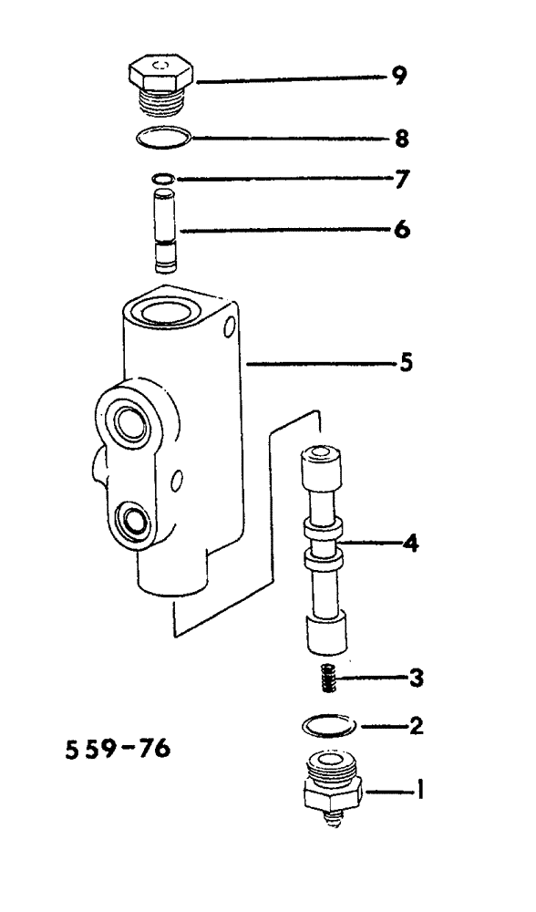Схема запчастей Case 3400 - (084) - SELF LEVELING VALVE (35) - HYDRAULIC SYSTEMS