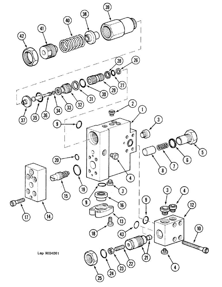 Схема запчастей Case 688C - (8G-142) - DIPPERSTICK CYLINDER SAFETY VALVE, (10664-) (07) - HYDRAULIC SYSTEM