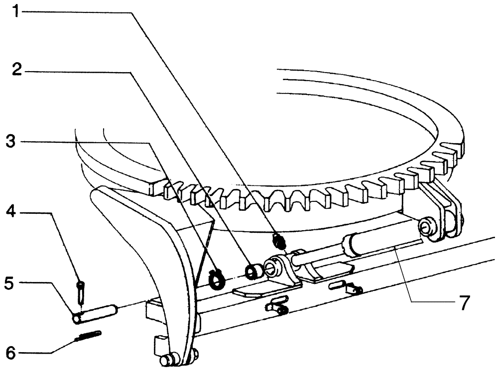 Схема запчастей Case 885B - (09-21[01]) - MOLDBOARD LEAN SYSTEM (09) - CHASSIS/ATTACHMENTS