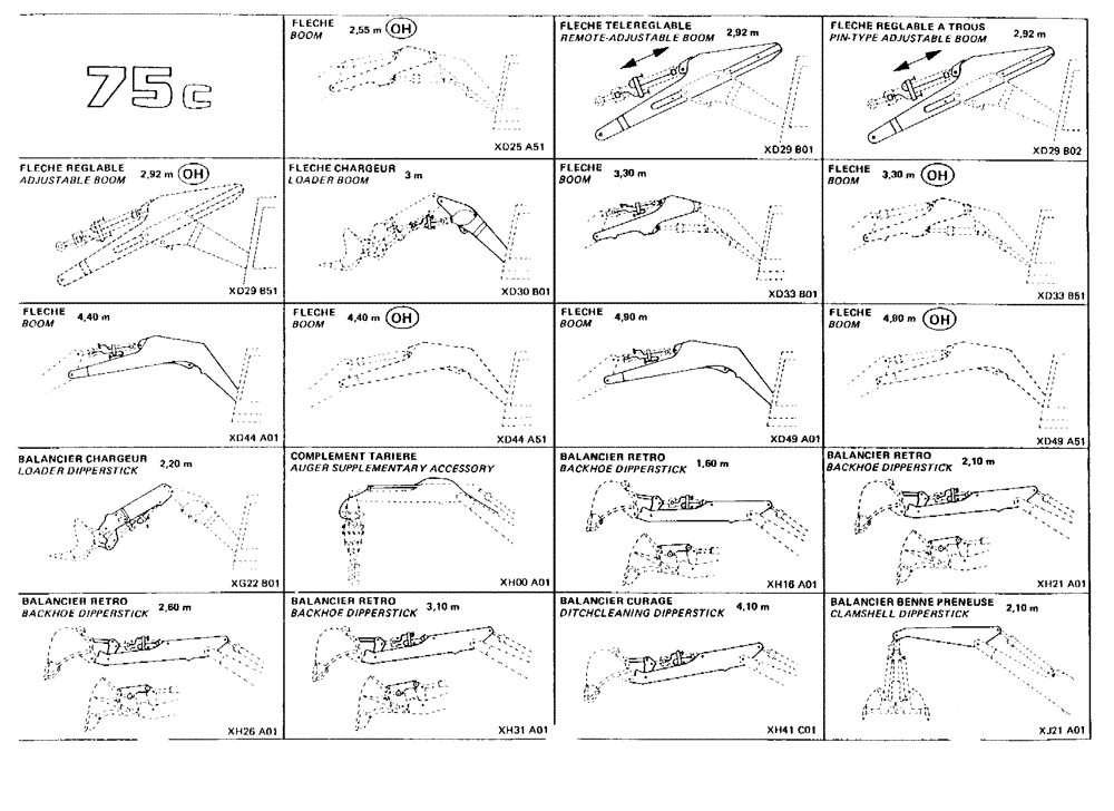 Схема запчастей Case 75C - (001J) - 75C (00) - PICTORIAL INDEX