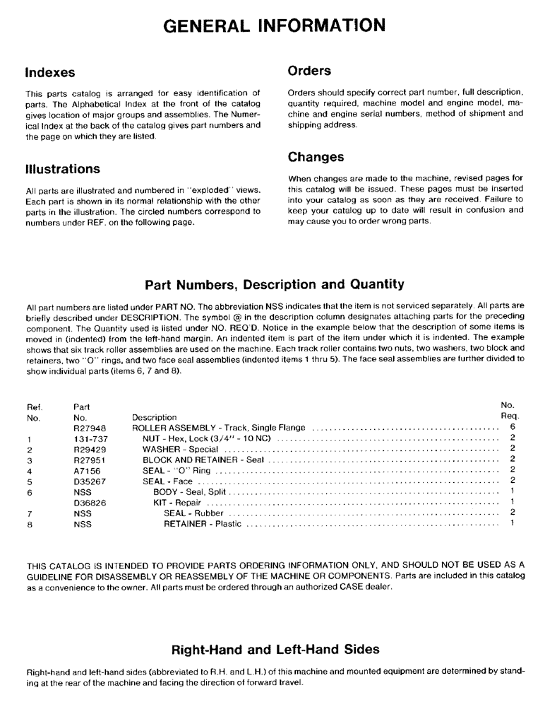Схема запчастей Case FH4 - (3) - GENERAL INFORMATION (05) - SERVICE & MAINTENANCE