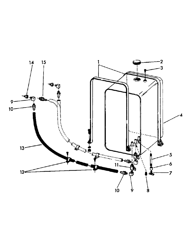 Схема запчастей Case 30YC - (019) - FUEL TANK AND LINES GROUP (02) - FUEL SYSTEM
