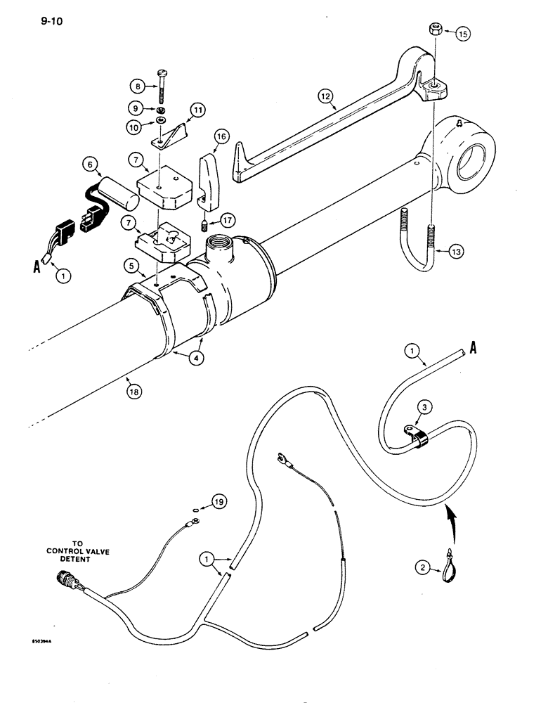 Схема запчастей Case 855D - (9-010) - LOADER RETURN-TO-DIG (09) - CHASSIS/ATTACHMENTS
