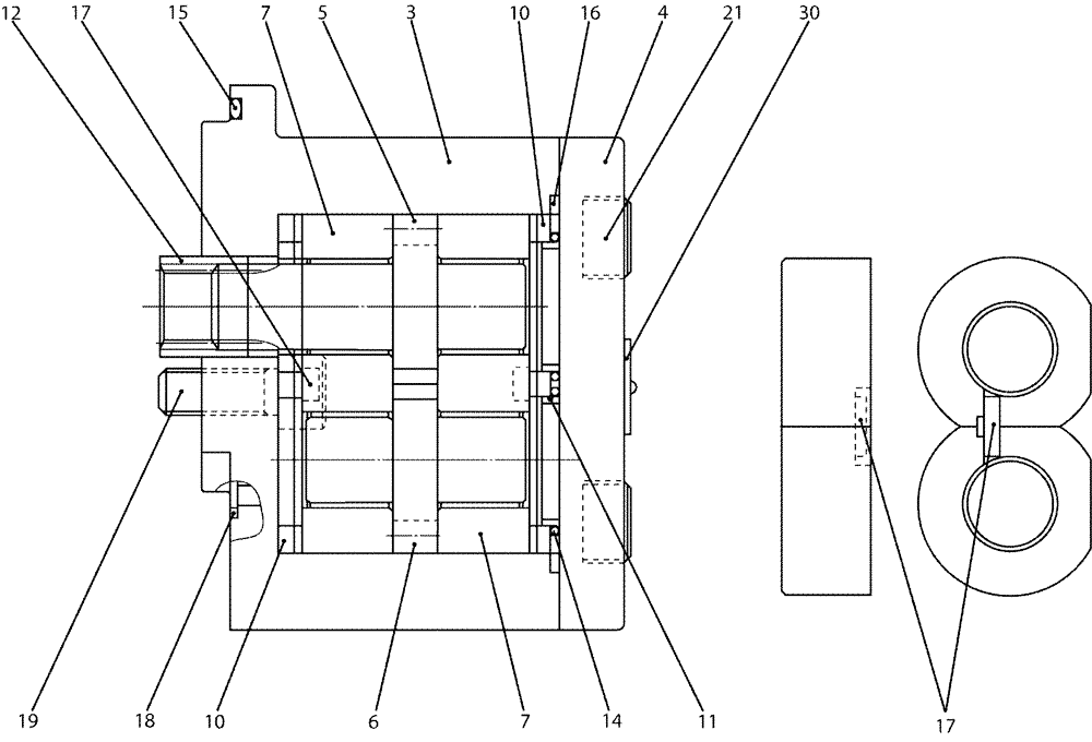 Схема запчастей Case CX50B - (07-031) - PUMP ASSY, GEAR (35) - HYDRAULIC SYSTEMS