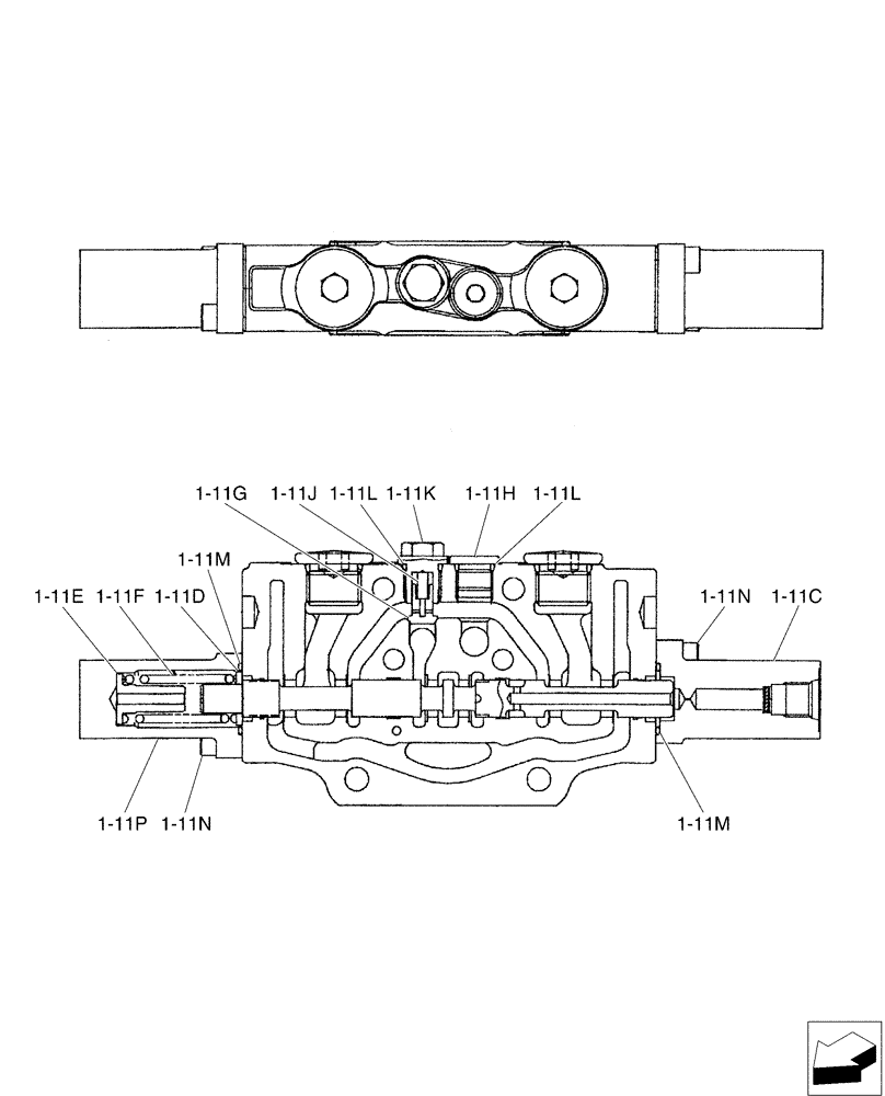 Схема запчастей Case CX50B - (01-023[10]) - VALVE INSTAL (35) - HYDRAULIC SYSTEMS