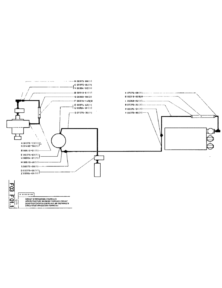 Схема запчастей Case TC45 - (056) - UPPERSTRUCTURE WARMING THROUGH CIRCUIT 