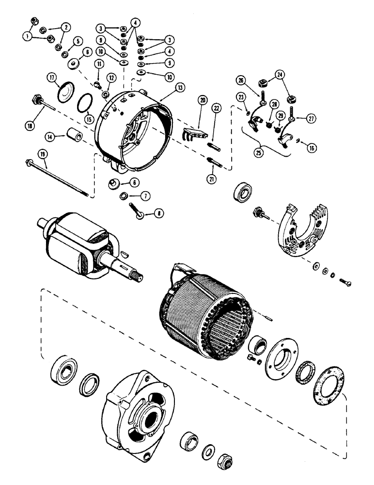 Схема запчастей Case W5A - (098) - ALTERNATOR, (188) SPARK IGNITION ENGINE (04) - ELECTRICAL SYSTEMS