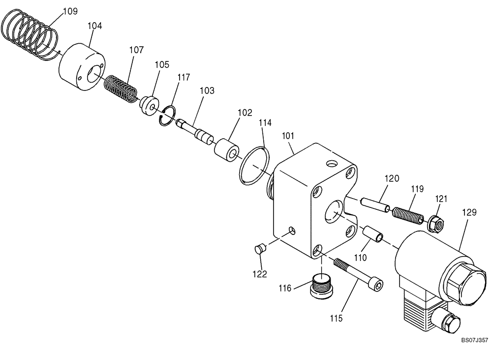 Схема запчастей Case 21D - (22.127[2988373000]) - REGULATION HYDRAULIC MOTOR (CONTROL UNIT) (35) - HYDRAULIC SYSTEMS