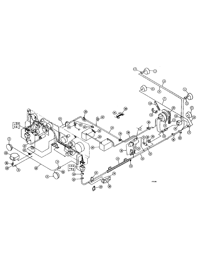 Схема запчастей Case W10E - (076) - ELECTRICAL SYSTEM, DIESEL ENGINE (04) - ELECTRICAL SYSTEMS