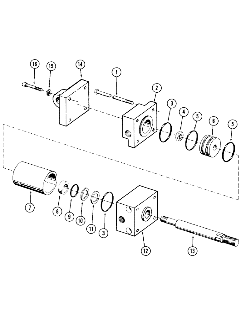 Схема запчастей Case 120 - (219) - HYDRAULIC CLUTCH CYLINDER (35) - HYDRAULIC SYSTEMS