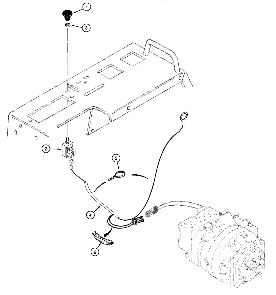 Схема запчастей Case 960 - (04-10) - ELECTRICAL MOTOR, 2 SPEED TRENCHER DRIVE (04) - ELECTRICAL SYSTEMS