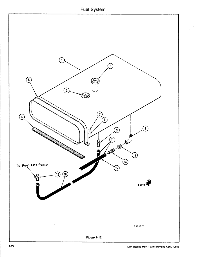 Схема запчастей Case DH4 - (1-24) - FUEL SYSTEM (10) - ENGINE