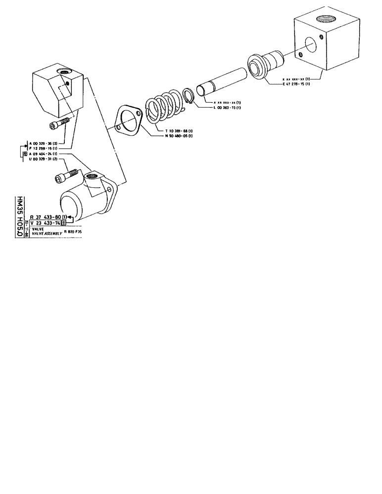 Схема запчастей Case 90BCL - (272) - VALVE ASSEMBLY R B20 F35 (07) - HYDRAULIC SYSTEM