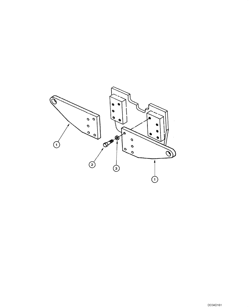 Схема запчастей Case 885 - (09.05[00]) - LIFTING SUPPORT (09) - CHASSIS
