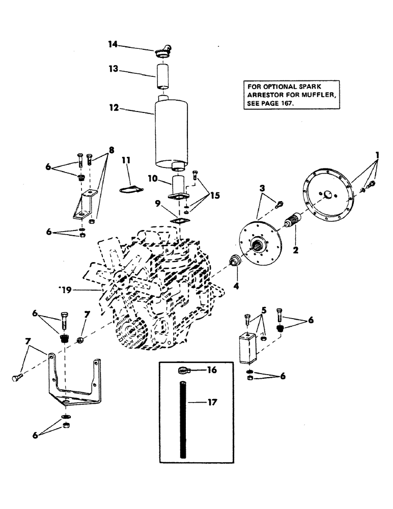 Схема запчастей Case 40YC - (023) - CASE 504BD DIESEL ENGINE AND ATTACHING PARTS (01) - ENGINE