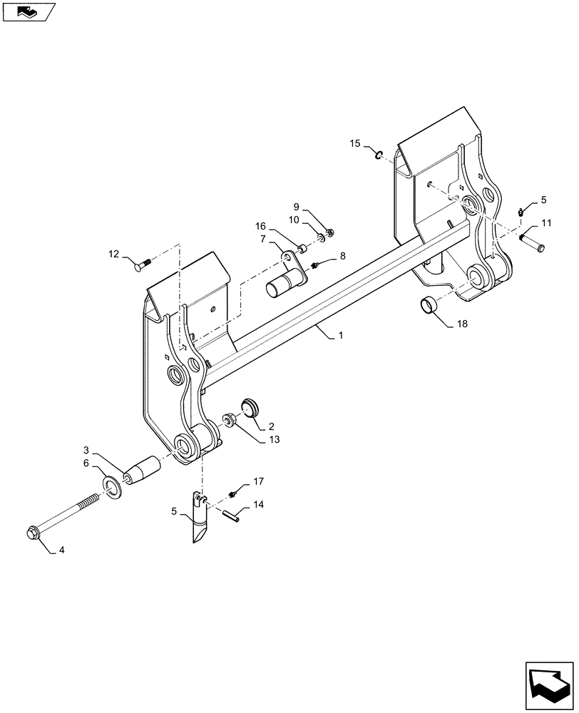 Схема запчастей Case SR130 - (82.100.AG) - COUPLER, BASIC TAN (SR130,SR150) (82) - FRONT LOADER & BUCKET