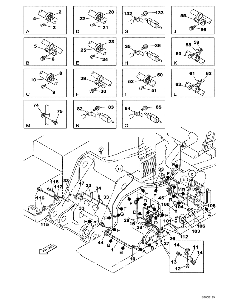 Схема запчастей Case CX700 - (04-001-00[01]) - CHASSIS ELECTRICAL CIRCUIT (04) - ELECTRICAL SYSTEMS