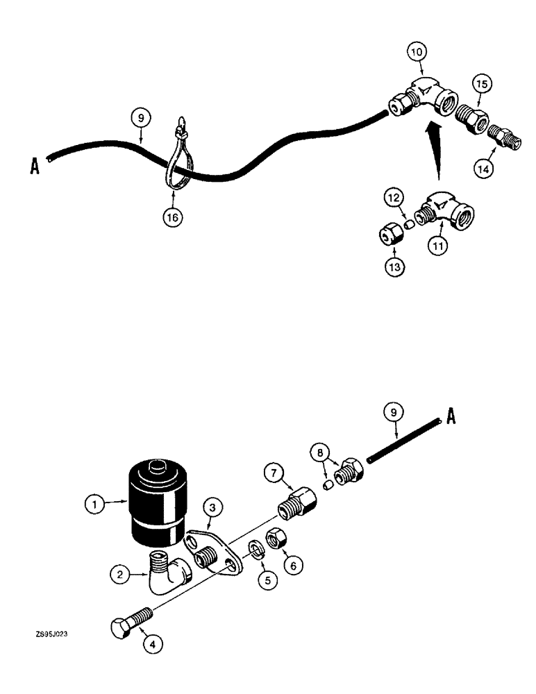 Схема запчастей Case 550E - (2-52) - AIR RESTRICTION INDICATOR, MODELS WITHOUT A TURBOCHARGER (02) - ENGINE
