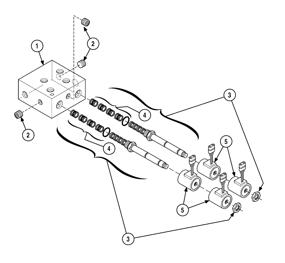 Схема запчастей Case 6010 - (08-28) - VALVE ASSY - PIPE LOADER CONTROL (35) - HYDRAULIC SYSTEMS