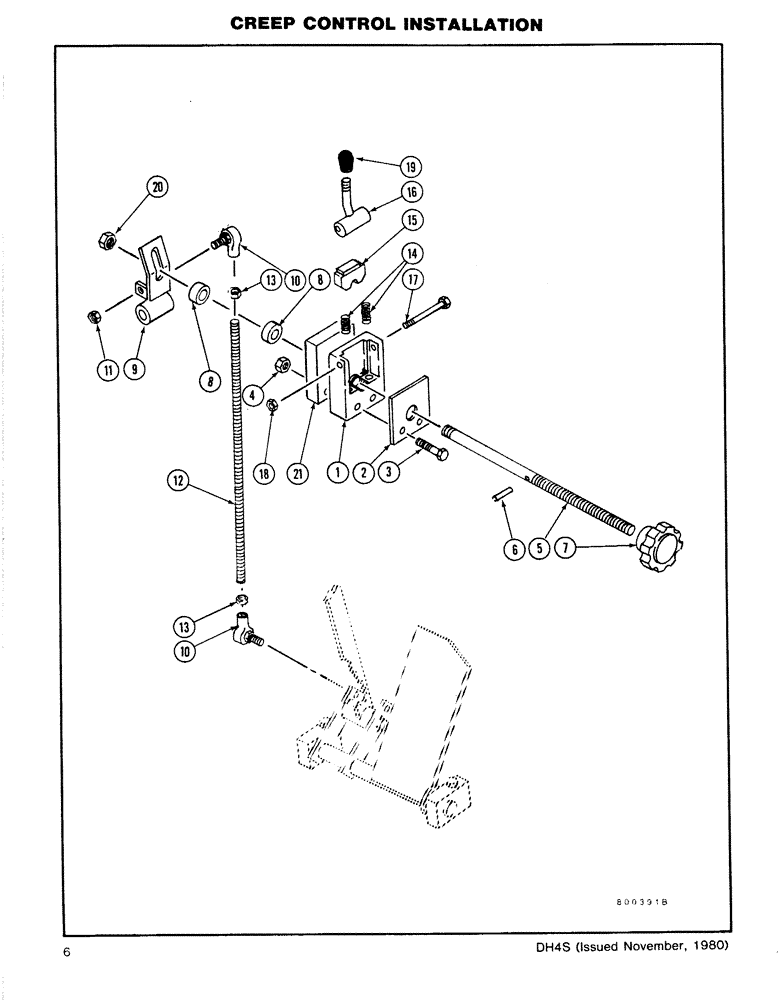 Схема запчастей Case DH4 - (1-06) - CREEP CONTROL INSTALLATION (41) - STEERING
