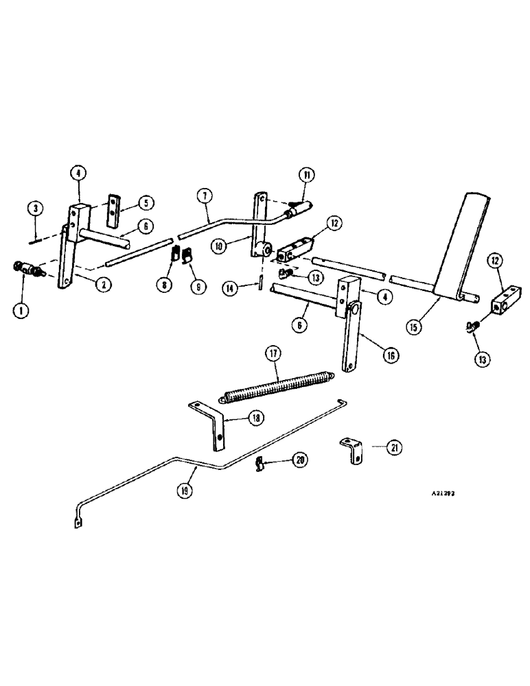 Схема запчастей Case W9E - (104) - THROTTLE CONTROL LINKAGE, GAS ENGINE (02) - ENGINE
