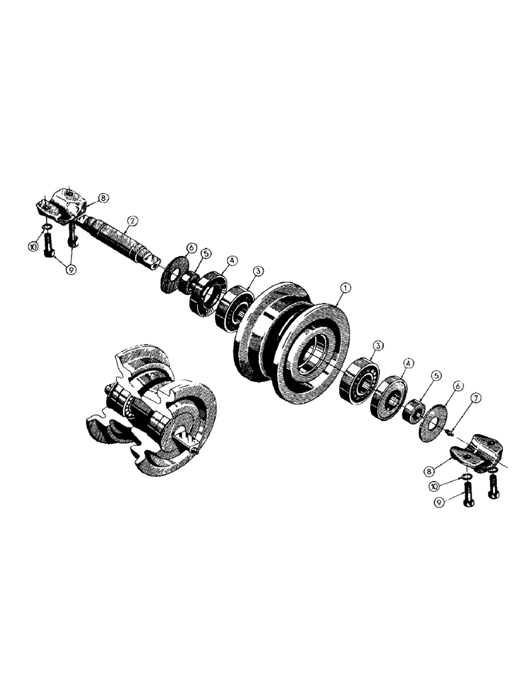 Схема запчастей Case 256 - (052) - TRACK ROLLER INSTALLATION (04) - UNDERCARRIAGE