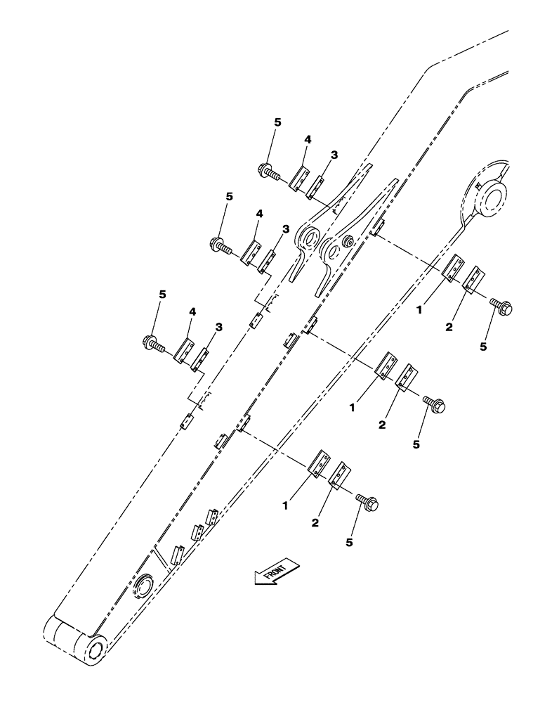 Схема запчастей Case CX350C - (09-048[00]) - DIPPER - 4.04 M - BRACKET - OPTIONAL - CX350C (09) - CHASSIS/ATTACHMENTS