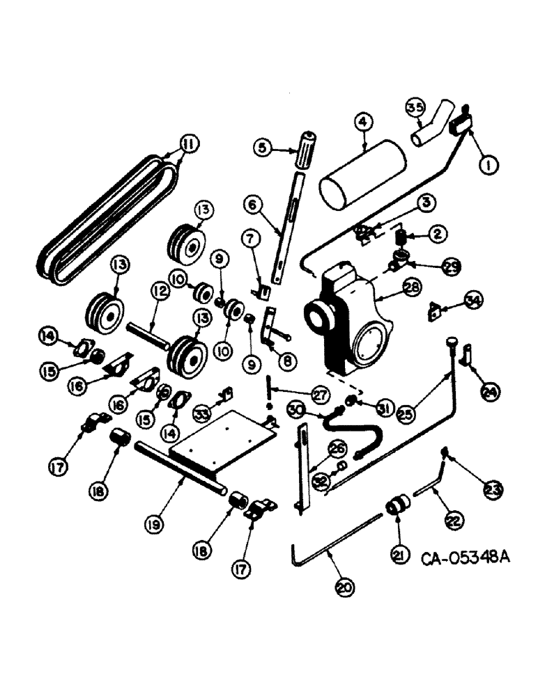 Схема запчастей Case 4120 - (12-6) - POWER, ENGINE MOUNTING (04) - Drive Train