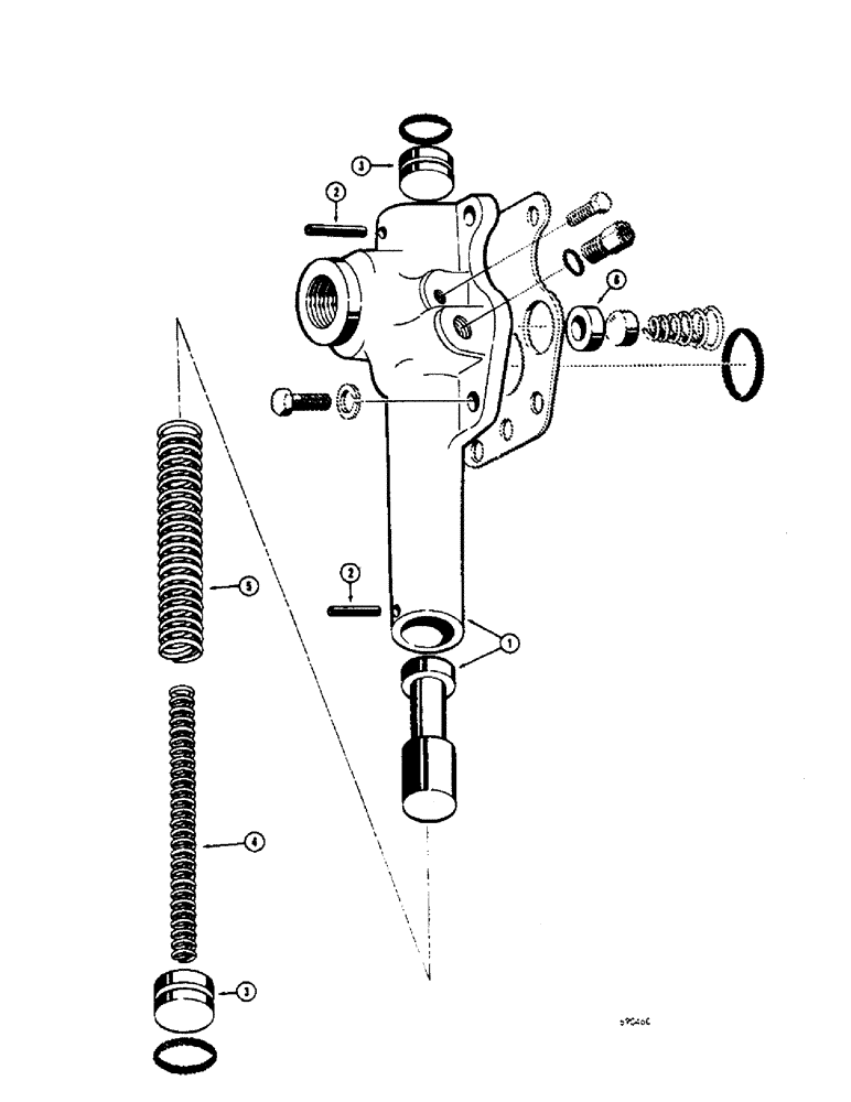 Схема запчастей Case W7E - (174) - L30323 CONVERTER REGULATING VALVE (06) - POWER TRAIN