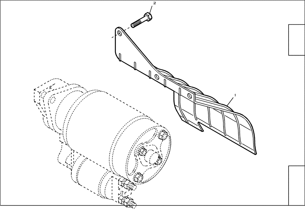Схема запчастей Case 21E - (95.024[2984877001]) - AIR SHIELD (10) - ENGINE