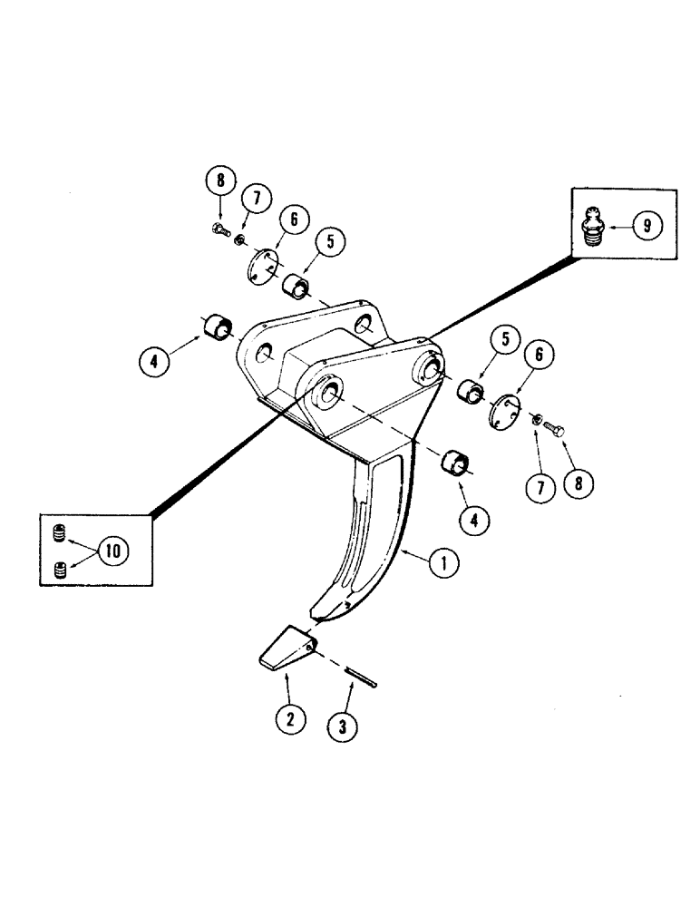 Схема запчастей Case 35 - (110) - RIPPER TOOTH (84) - BOOMS, DIPPERS & BUCKETS