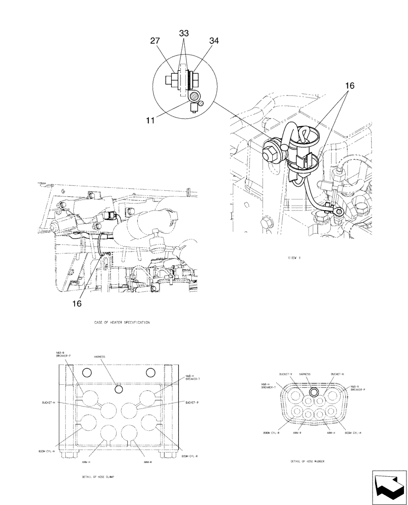 Схема запчастей Case CX50B - (01-077[04]) - ELEC ASSY, UPP (55) - ELECTRICAL SYSTEMS