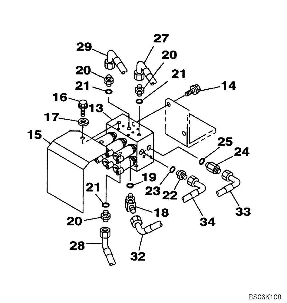 Схема запчастей Case CX460 - (08-43) - VALVE, SOLENOID - PILOT PRESSURE, RETURN LINES (08) - HYDRAULICS
