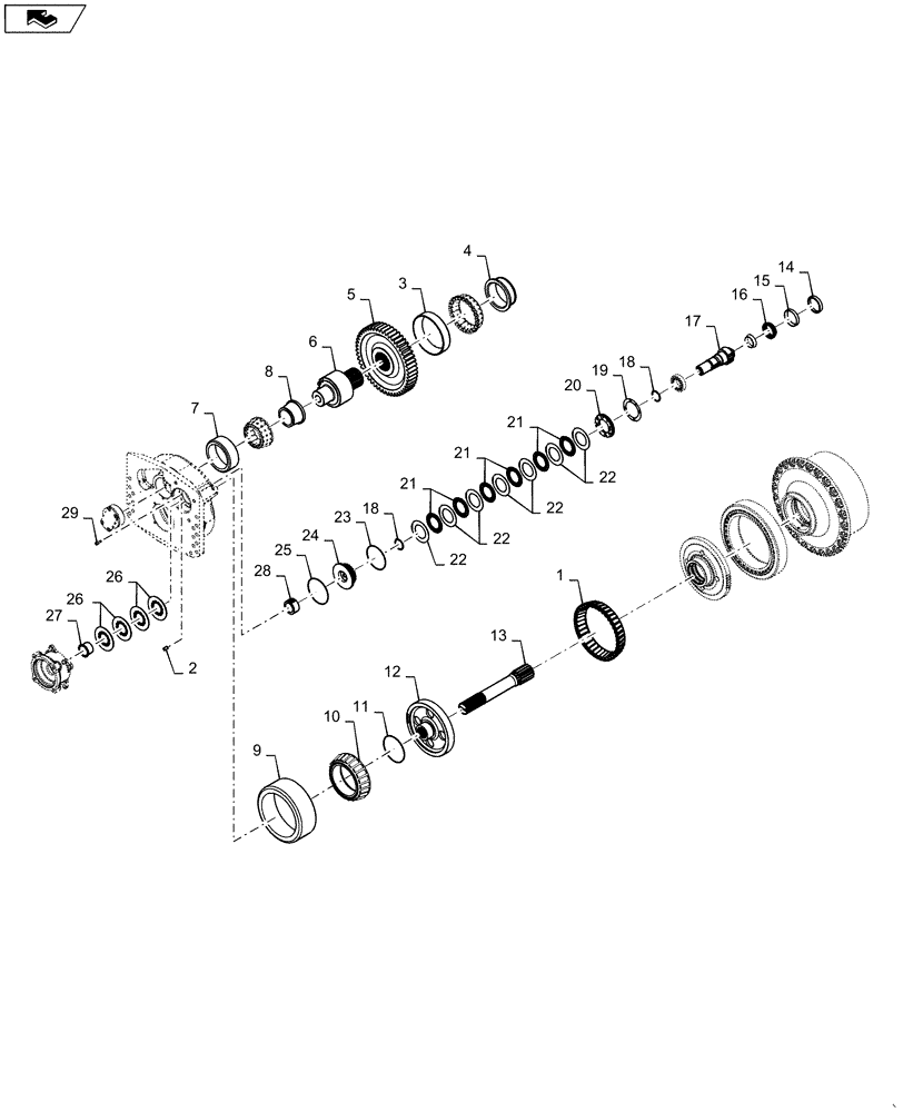 Схема запчастей Case 1650M WT/LGP - (48.130.AJ[02]) - FINAL DRIVE AND HUB ASSEMBLY (48) - TRACKS & TRACK SUSPENSION