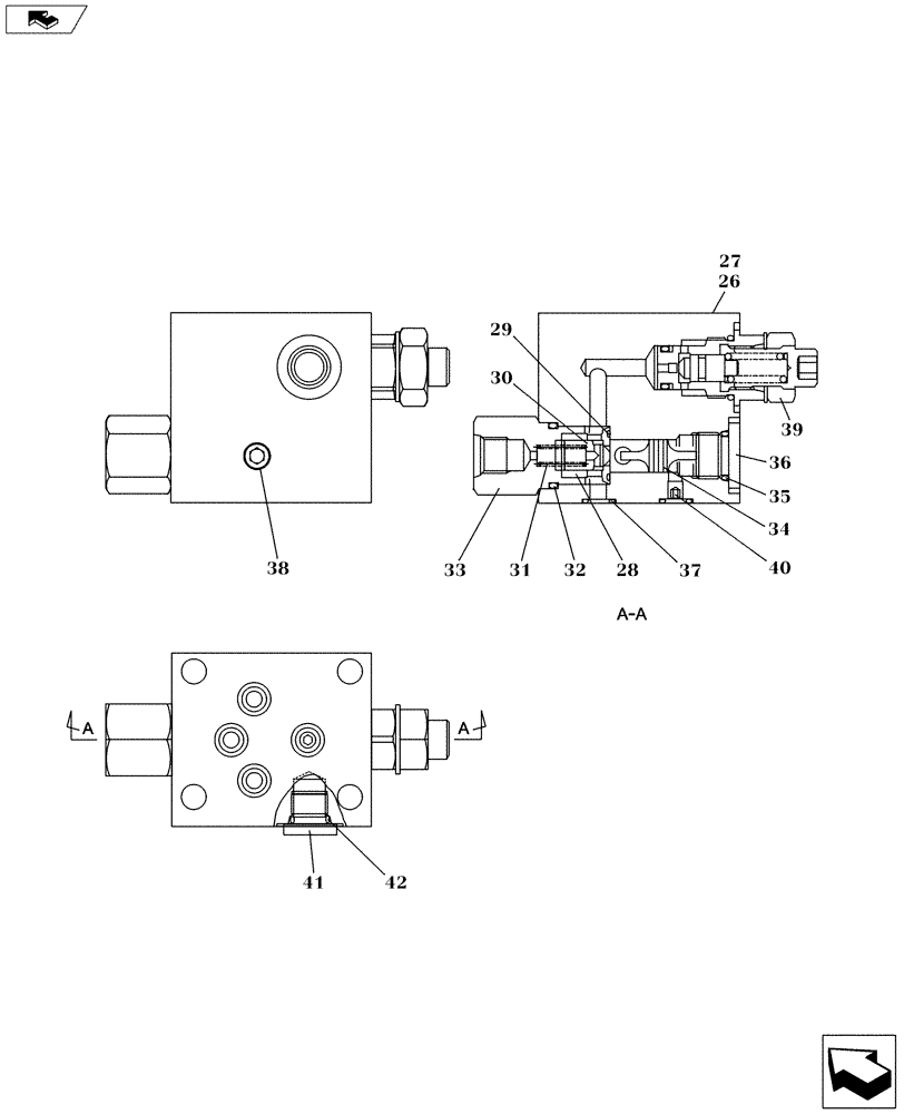 Схема запчастей Case CX145C SR - (35.741.AA[04]) - BLADE CYLINDER - RH, HBCV (35) - HYDRAULIC SYSTEMS