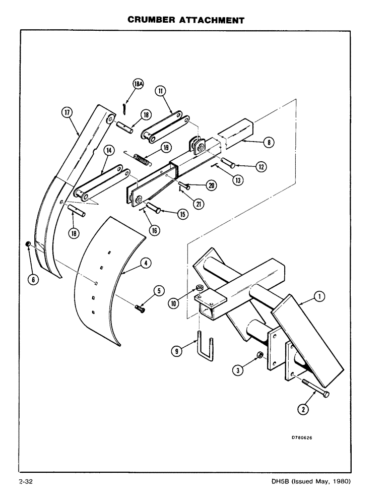 Схема запчастей Case DH5 - (2-32) - CRUMBER ATTACHMENT (89) - TOOLS