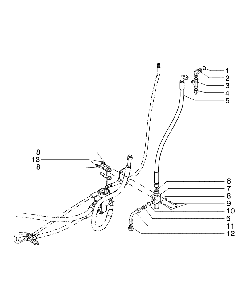 Схема запчастей Case 885B AWD - (07-11[01]) - BRAKE - STEERING HYDRAULIC SYSTEM (07) - BRAKES