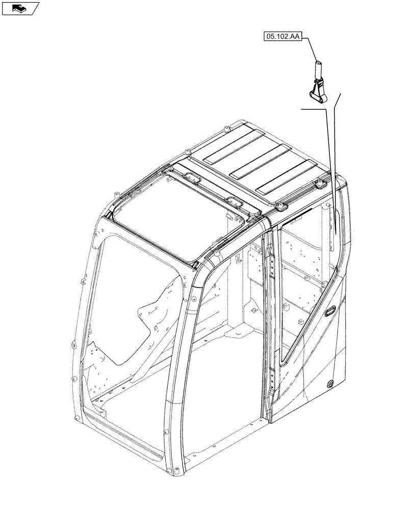 Схема запчастей Case CX80C - (00.000.05) - PICTORIAL INDEX - MAIN SECTIONS (00) - GENERAL & PICTORIAL INDEX