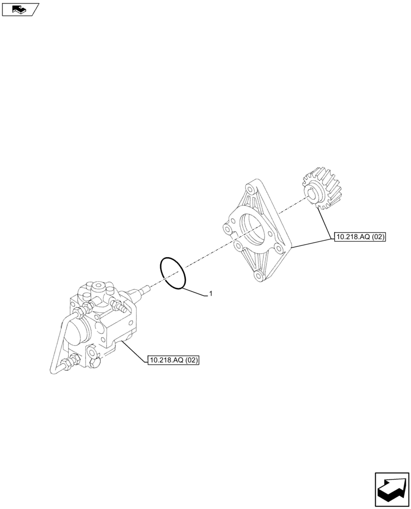 Схема запчастей Case AP-4LE2XASS01 - (10.218.AT[01]) - HIGH PRESSURE PUMP (10) - ENGINE
