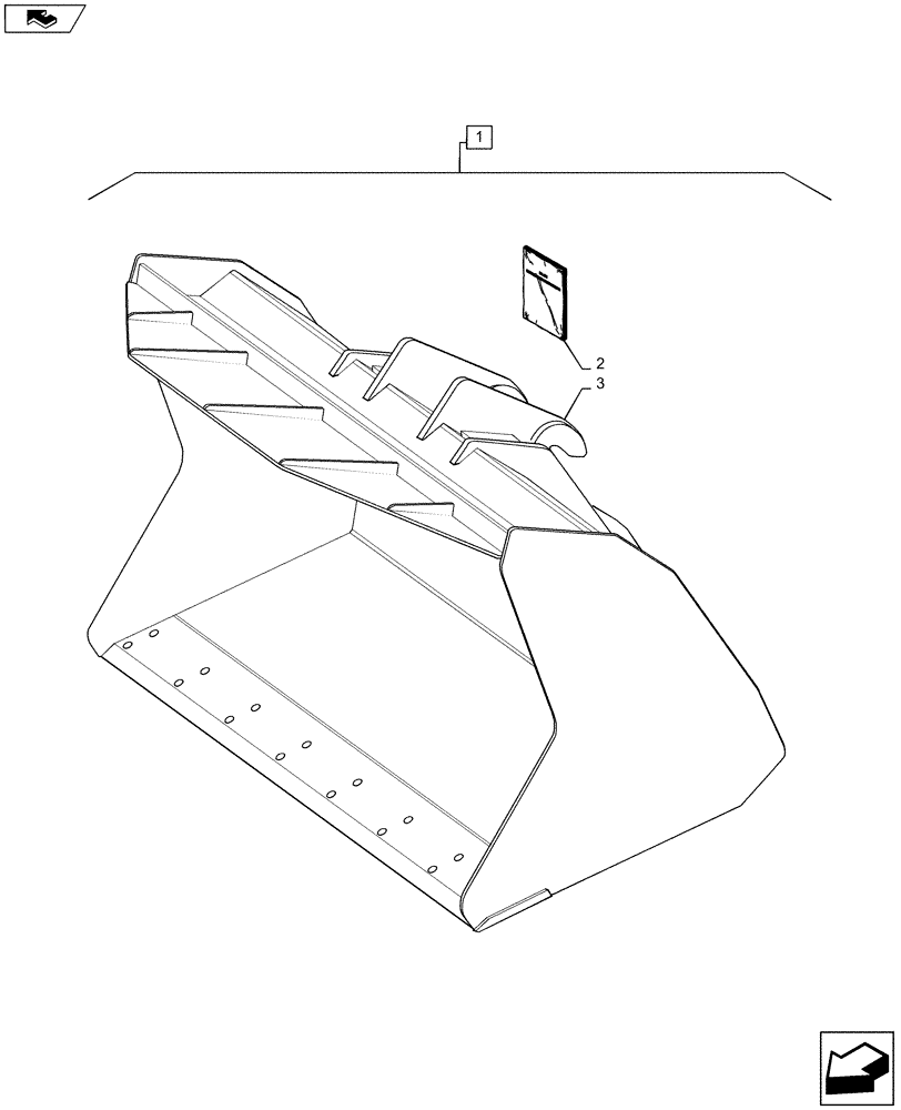 Схема запчастей Case TX945 - (88.088.04) - DIA KIT, BUCKET (88) - ACCESSORIES