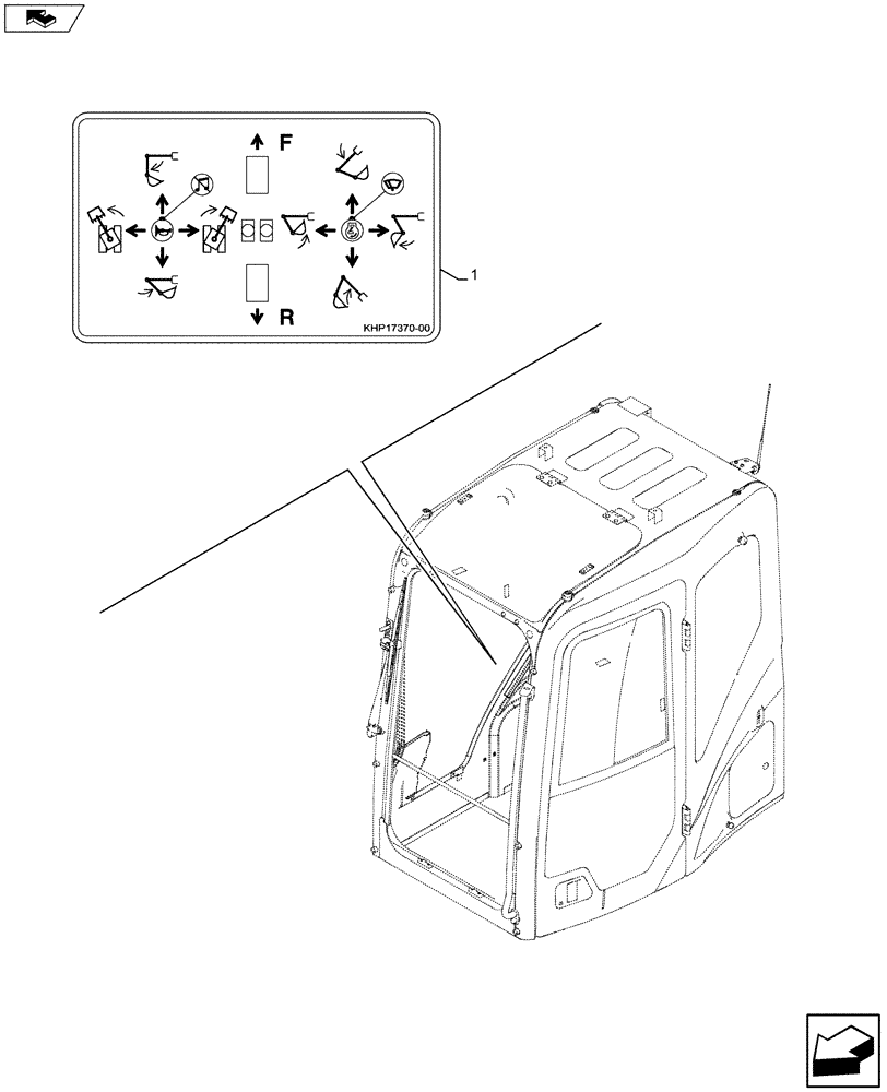 Схема запчастей Case CX75C SR - (90.108.AA[01]) - CONTROL DECALS (90) - PLATFORM, CAB, BODYWORK AND DECALS