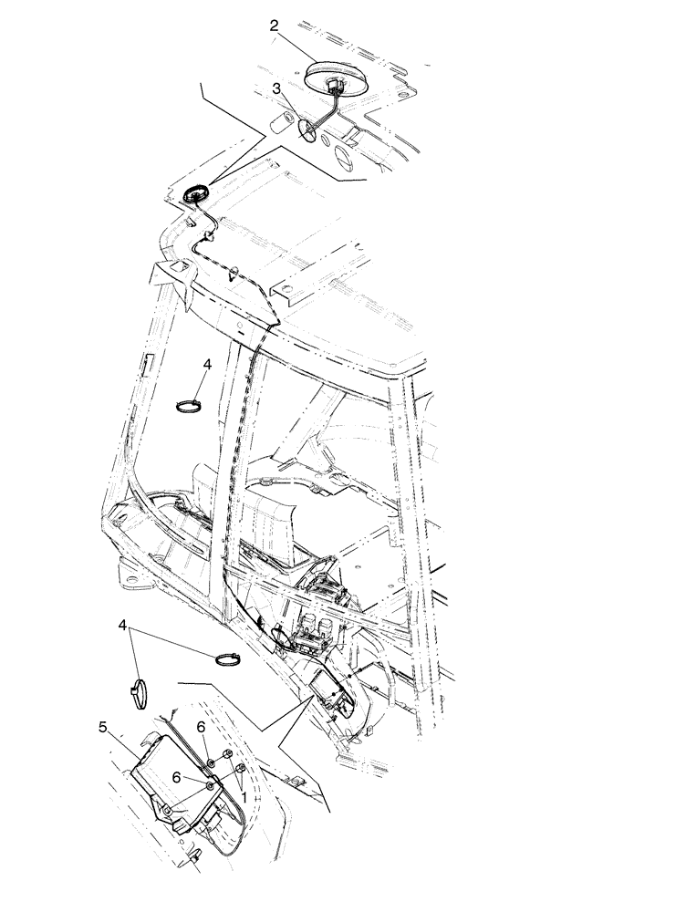Схема запчастей Case 586H - (55.991.AE[01]) - TELEMATICS (55) - ELECTRICAL SYSTEMS