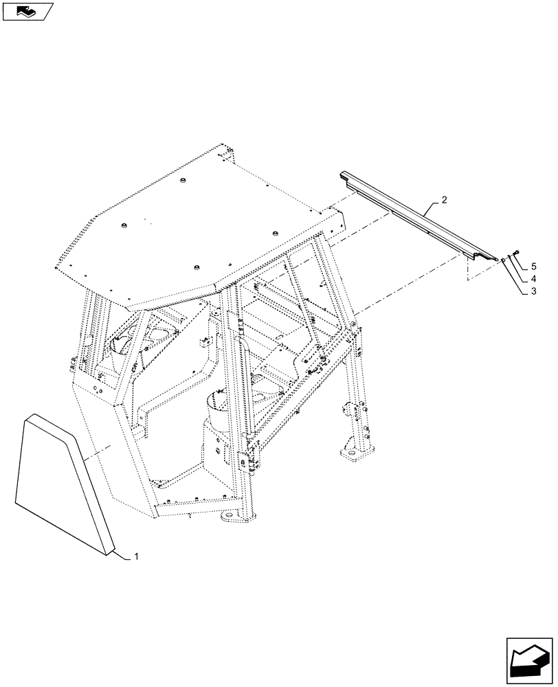 Схема запчастей Case 2050M WT/LGP - (90.160.CK[02]) - FOAM INSULATION (90) - PLATFORM, CAB, BODYWORK AND DECALS
