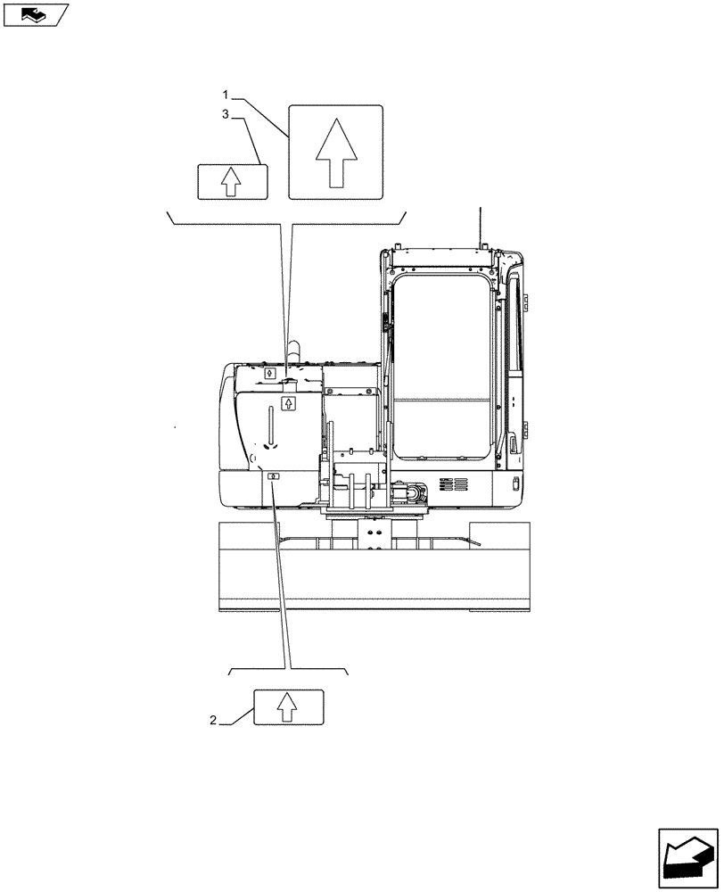 Схема запчастей Case CX80C - (90.108.AC[10]) - DECAL (90) - PLATFORM, CAB, BODYWORK AND DECALS