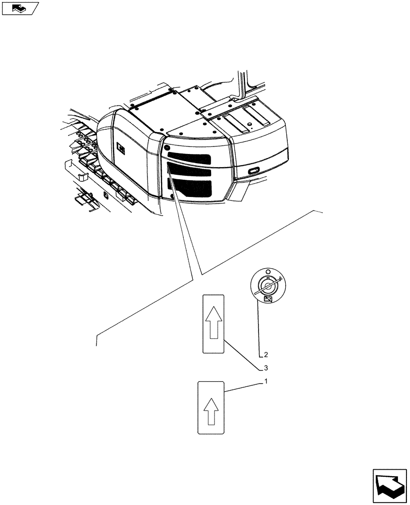 Схема запчастей Case CX80C - (90.108.AC[06]) - DECAL (90) - PLATFORM, CAB, BODYWORK AND DECALS