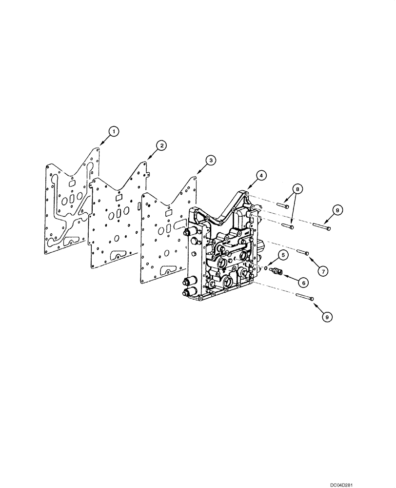 Схема запчастей Case 865 - (06.16[00]) - TRANSMISSION - CONTROL VALVE ASSEMBLY (06) - POWER TRAIN