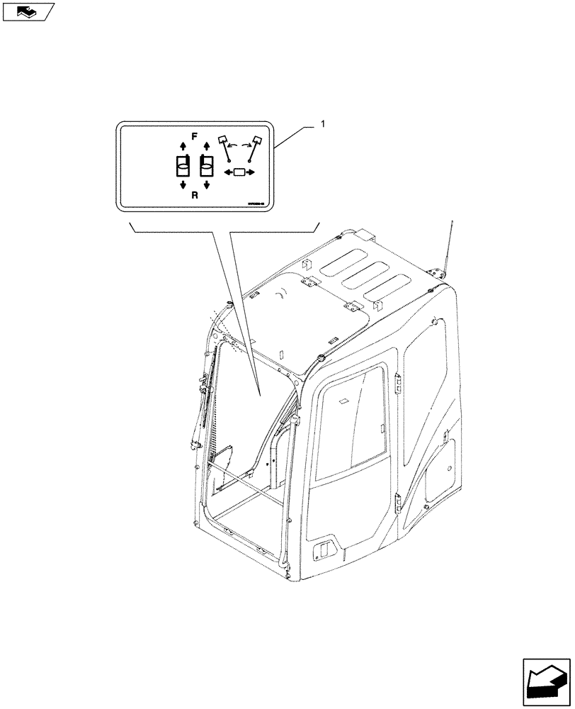 Схема запчастей Case CX80C - (90.108.AA[01]) - DECAL (90) - PLATFORM, CAB, BODYWORK AND DECALS